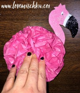 DIY Flamingo Centerpiece Pom Pom