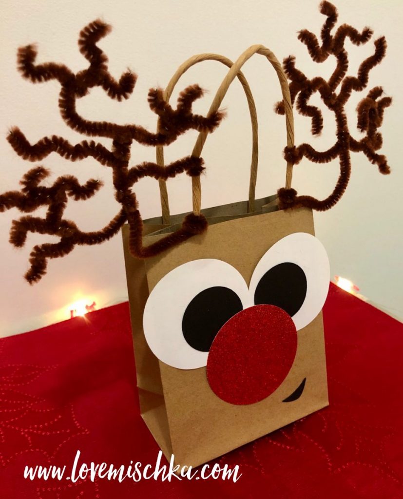 20x Christmas Gift Bags santa reindeer Treat Lollies Bag Macaron Cookie DIY 14CM 