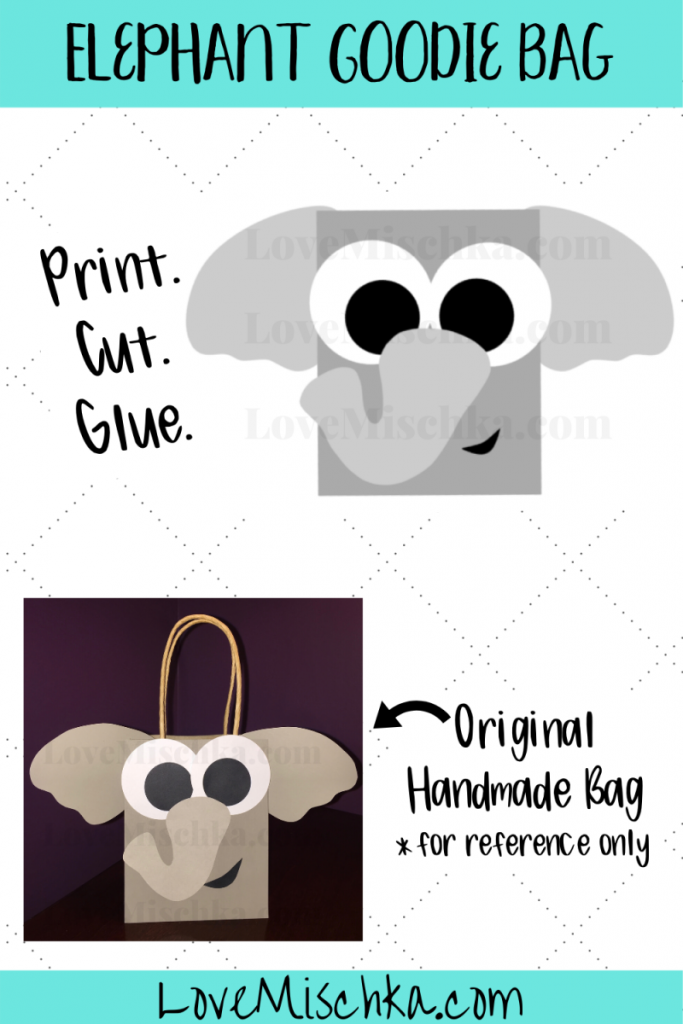 Elephant Party Favor Gift Bags