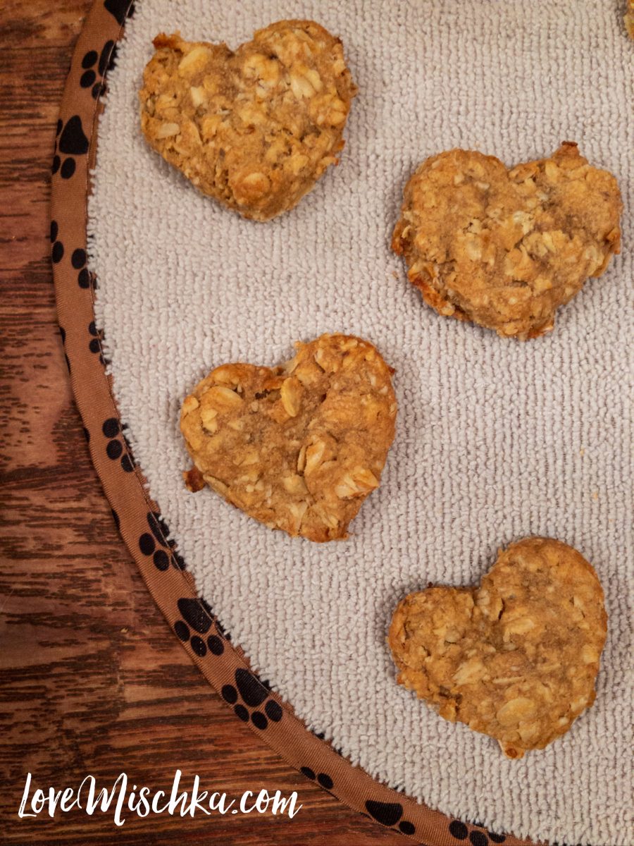 Easy Healthy Peanut Butter Banana Dog Treats Only 3 Ingredients Love Mischka