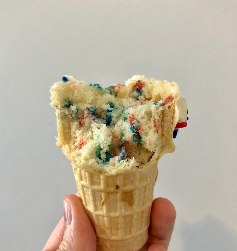 Red, White, & Blue Funfetti Cupcakes