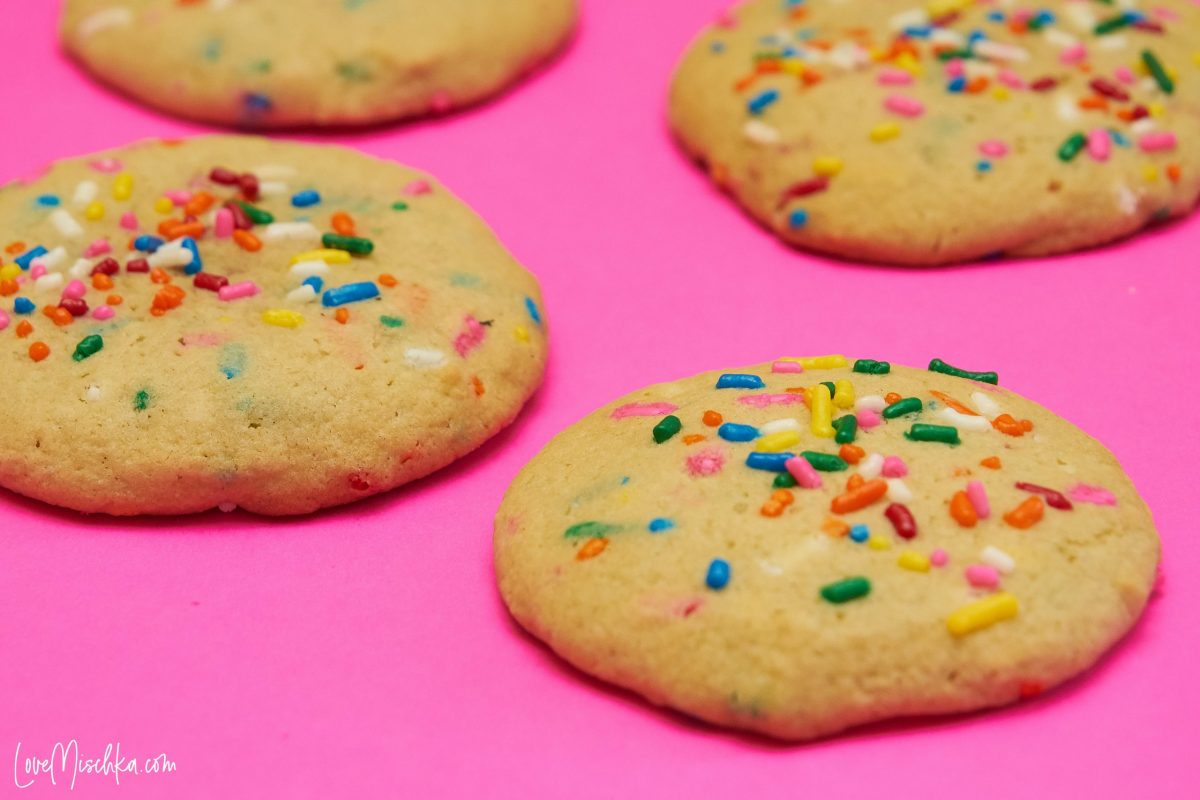 Rainbow Funfetti Cookies