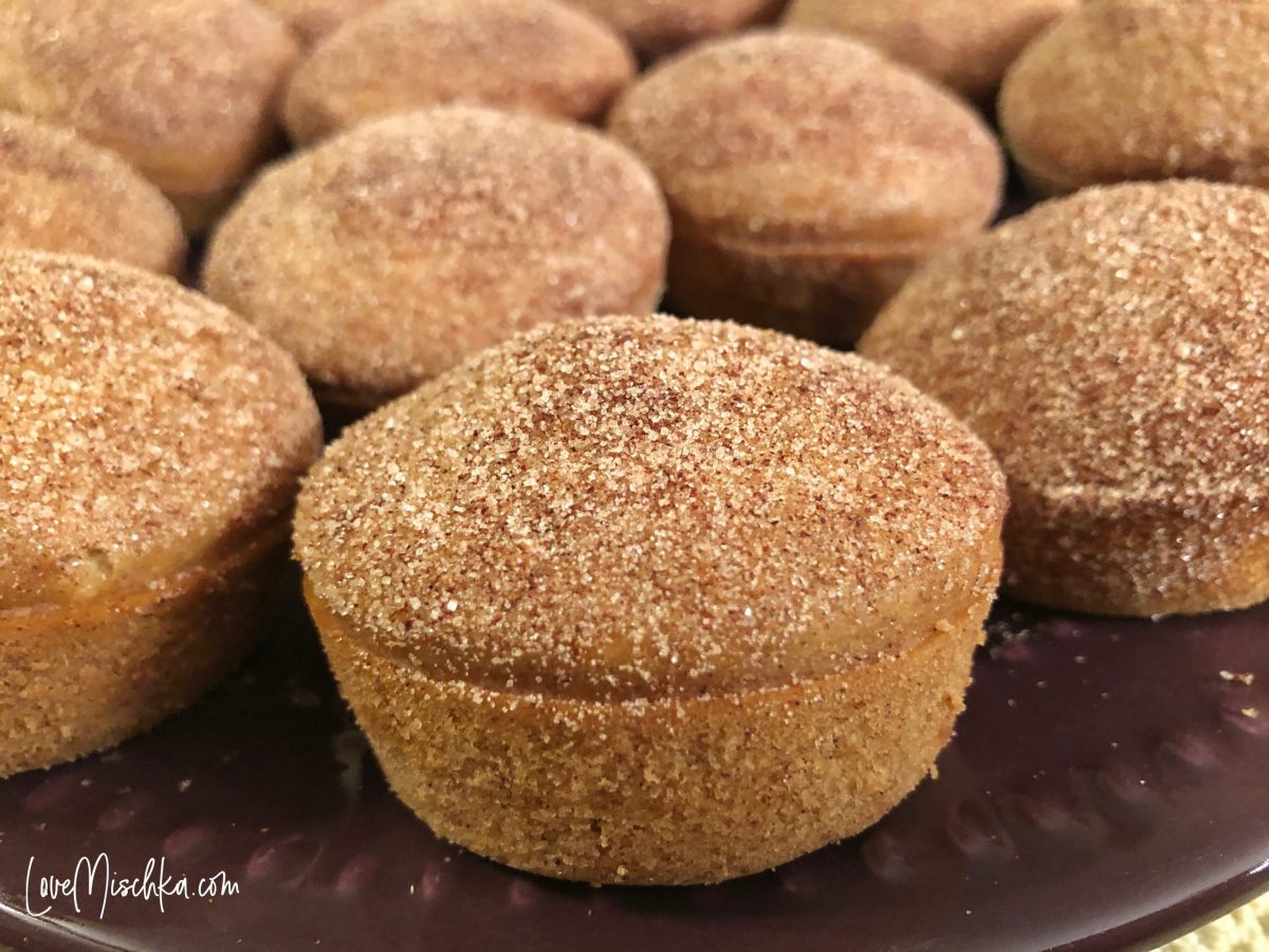 Baked Apple Cider Donut Muffins