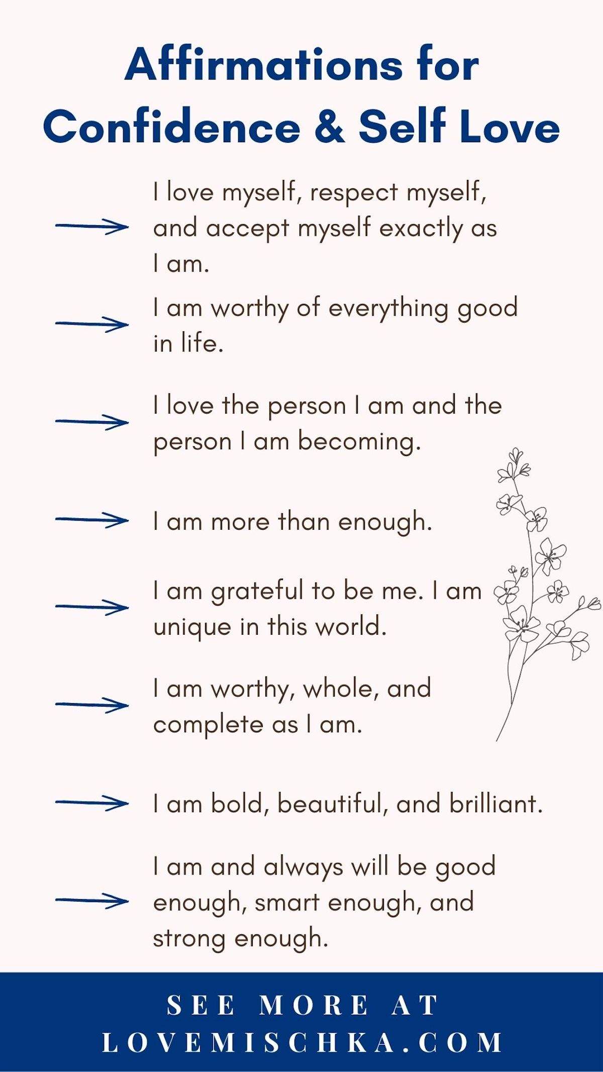 27 Powerful Affirmations for Confidence and Self Love - Love Mischka