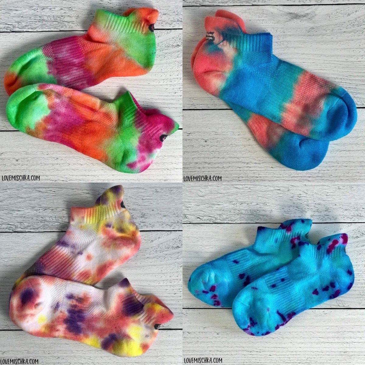 Stovetop Tie Dye Socks Pattern