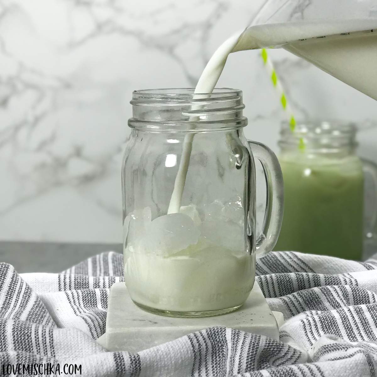 Vanilla Matcha Latte Recipe - Love Mischka