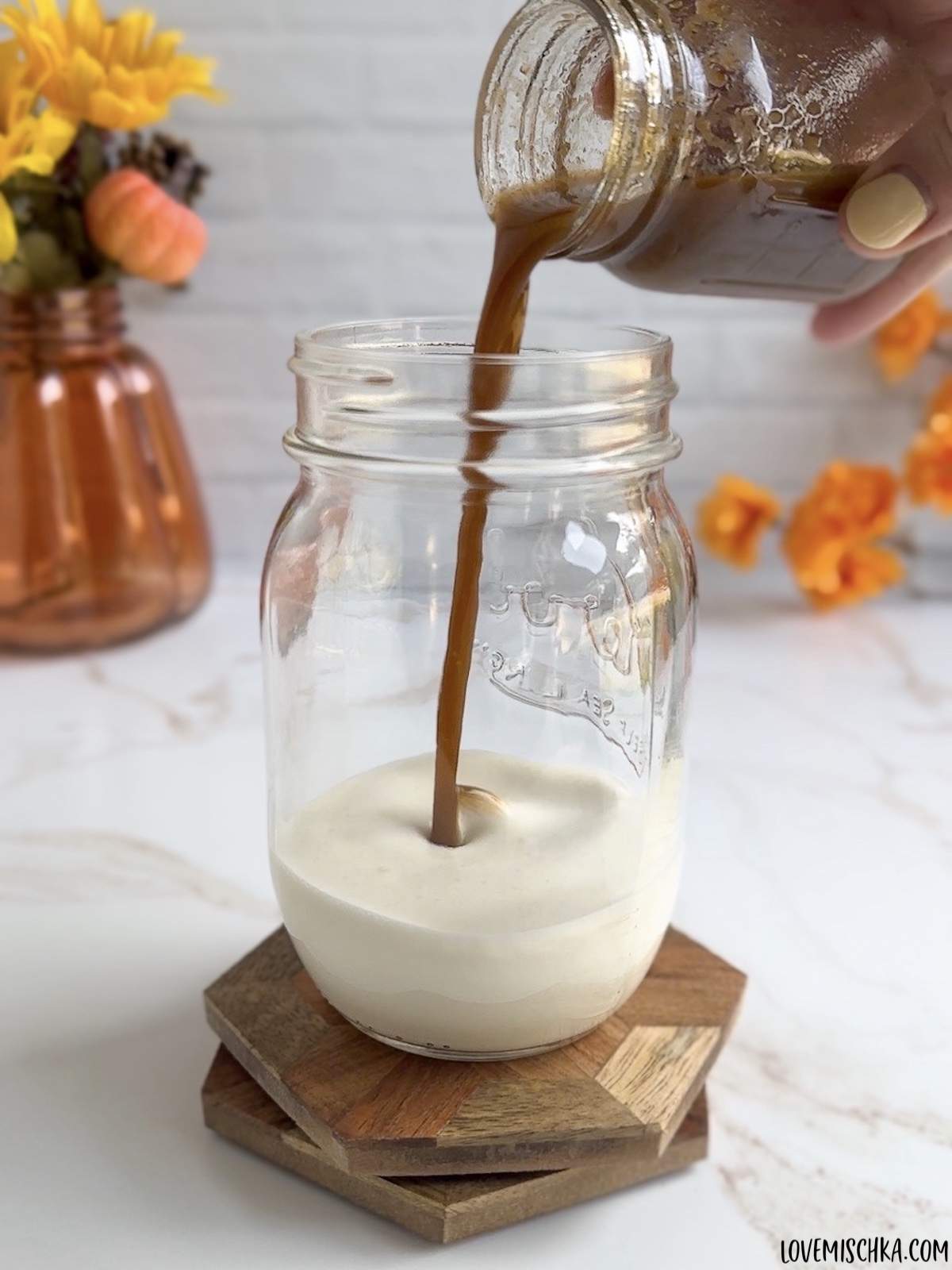 Iced Chai Latte with Pumpkin Cold Foam - Midwest Nice