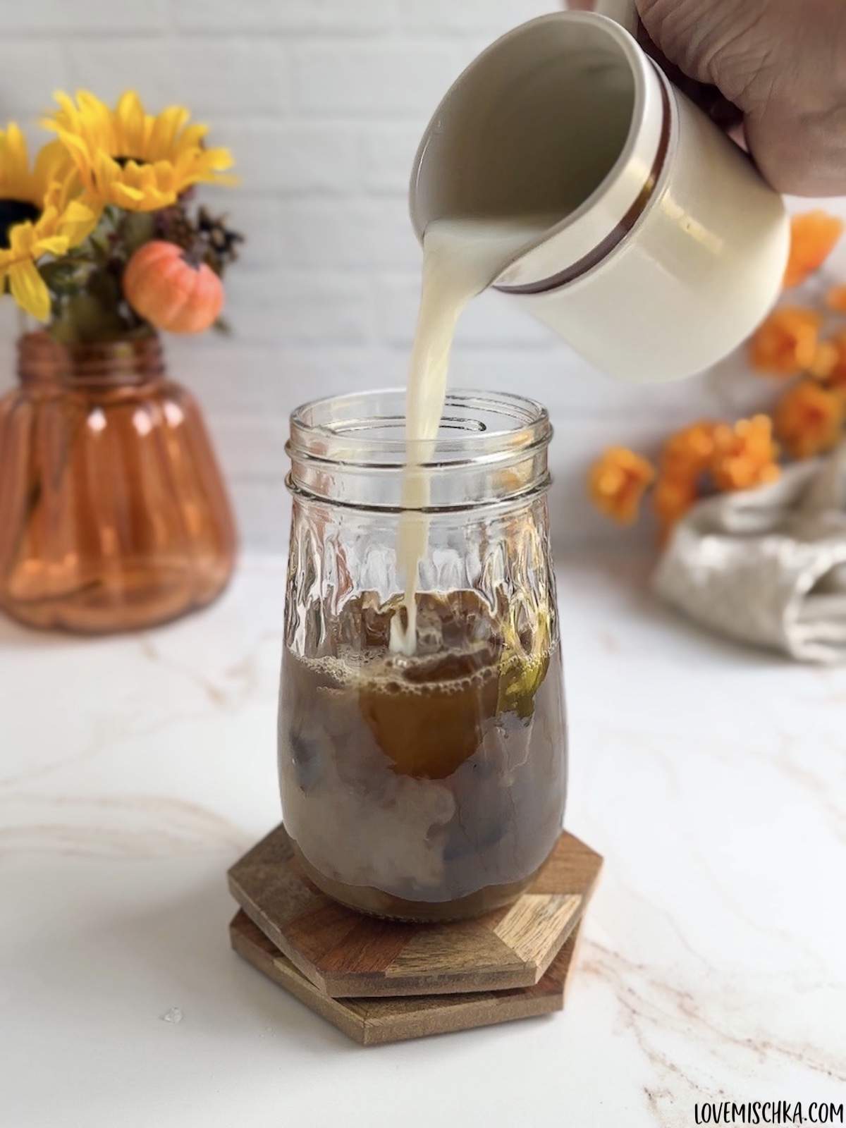 Iced Chai Latte with Pumpkin Cold Foam - Midwest Nice